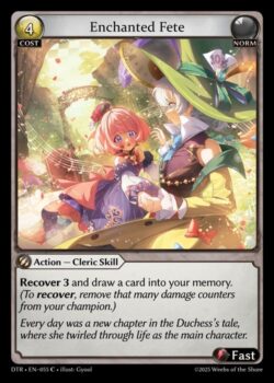 <b>Recover 3</b>カードを1枚メモリーに引きます。(回復するには、チャンピオンからその数だけダメージカウンターを取り除きます。)