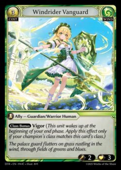 <b>クラスボーナス Vigor</b>(このユニットはあなたのエンドフェイズ開始時にWake Upする。あなたのチャンピオンのクラスがこのカードのクラスと一致している場合のみ、この効果を適用する。)